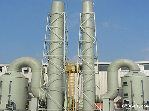 电厂玻璃钢脱硫塔-适应电厂环境-高效净化-稳定运行